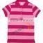 hot sale and fashion design for ladies yarn dye strips polo shirt made in China