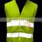 100% polyester men's safety vest with 3M tape