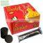 Quick burning coal briquettes for hookah shisha nargile