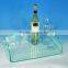 Custom Transparent Acrylic Juice Bottle Tray