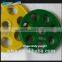 Seven Holes Colored Bumper Rubber Weight Plate