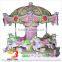 Direct selling ! mini fairground rides small kiddie carousel for sale