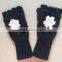 100%Acrylic Soft Chunky Knitting Warm Adult Women Glove Mittens WIth Snowflake