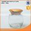 High quality glass storage jar with wood lid & reasonable price