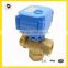 6v 12v 24v brass 3 Way Electric Ball Valve T Type L type for solar water heating