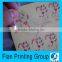 Custom transparent pvc sticker/transparent sticker label with hot stamping