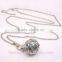 FN3164 Fashion jewelry peace sign necklace charm necklace with belly ball