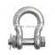 3/4'' D shackle US type shackle for tow strap with black powder coating