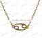 astrology gold pendants necklace Zodiac - Cancer