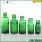 5ml10ml 15ml 20ml 30ml 50ml 100ml green Glass Essential Oil Bottle with black Dropper Cap
