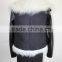 Mongolian Lamb Fur Short Jacket With Leather Sleeves Winter Warm Sheep Fur Coat