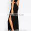 Thigh split korean fashion pattern latest long skirt design
