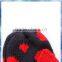 kids dots knitted gloves mitten with red bowknot