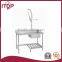 stainless steel dish wash worktable