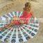 72" White Tapestry Round Mandala Tapestry Roundie Round Yoga Mat Mandala Roundie Indian tapestry Wholesaler Large Roundie