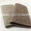 Simple design grey linen wallet Eco friendly fabric