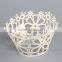 2015 hot sale filigree white and gold color cupcake wrappers for sale