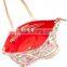 PVC coated cotton flower printing tote bag