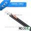 YYX Siamese cable RG6 1conductor with 2power conductor cu ccs al foil braid PVC shield