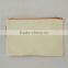 High quality Waxed canvas zipper pouch/cotton pouch