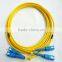 3.0mm 2.0mm 0.9mm fiber optic Patch cord ,LSZH Singlemode duplex SC-SC Fiber Optic Patch cable