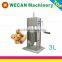 Manual 3L Churro Machine with hollow nozzle and plain nozzle For Sale