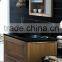 Classical Floorstanding North American Style Solid Wood Mirror Bathroom Cabinet