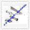Pin screw and barrel/rubber machinery screw and barrel