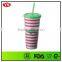 Customized 24 oz & 12 oz double wall plastic tumbler and wine tumbler with bling band