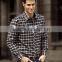 Good quality soft cotton plain flannel shirts for men