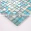 ZTCLJ JY-G-79 China Premium Iridescent Wavy Blue Glass Mosaic Bathroom Floor Tiles