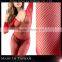 Manufacturer low cut long sleeves sexy hot fishnet nylon bodystocking