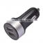 SN-143 Black+silvery 17watts/3.4amp micro mini dual usb car charger