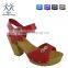 latest style sandals open toe platform high heel shoes slip back pump