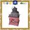 Red color wood lantern cross frame iron top