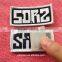 Nice Merrow Border Woven Patch With Iron on Backing