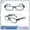 grey square frame contemporary style spring reading glasses