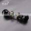 diamond cut knob black enamel antique zinc base glass door pull handle