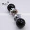 2 3/8 inch black smooth globe shape zinc base crystal pulls for shower door