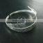 65mm diameter silver plated brass feather bangle DIY bracelet jewelry supplies findings 1900104