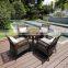 Wholesale Excellent Waterproof Garden Outdoor Wicker Furniture Table Set