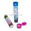 Tinplate round shape pen holder with plastic sharpener cover