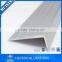 Matt silver aluminum l shaped tile trim for building materials