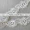 guipure lace in 4cm eyelash lace white flower pattern in white for shirt
