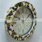 15 Inch 3 in 1 Polyresin Decorative Mosaic Clock