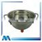 Fashion design stainless steel fruit colander bowl for kitchen