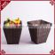 Large capability synthetic rattan woven display basket with stand