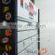 Customized Flooring Portable Metal Slatwall Display Stand Slatwall shelves