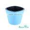 ABS plastic bright color flower pot with separate inner design