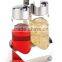 Kitchen Accessories Oil and Vinegar Stainless Steel Cruet Set With Rack